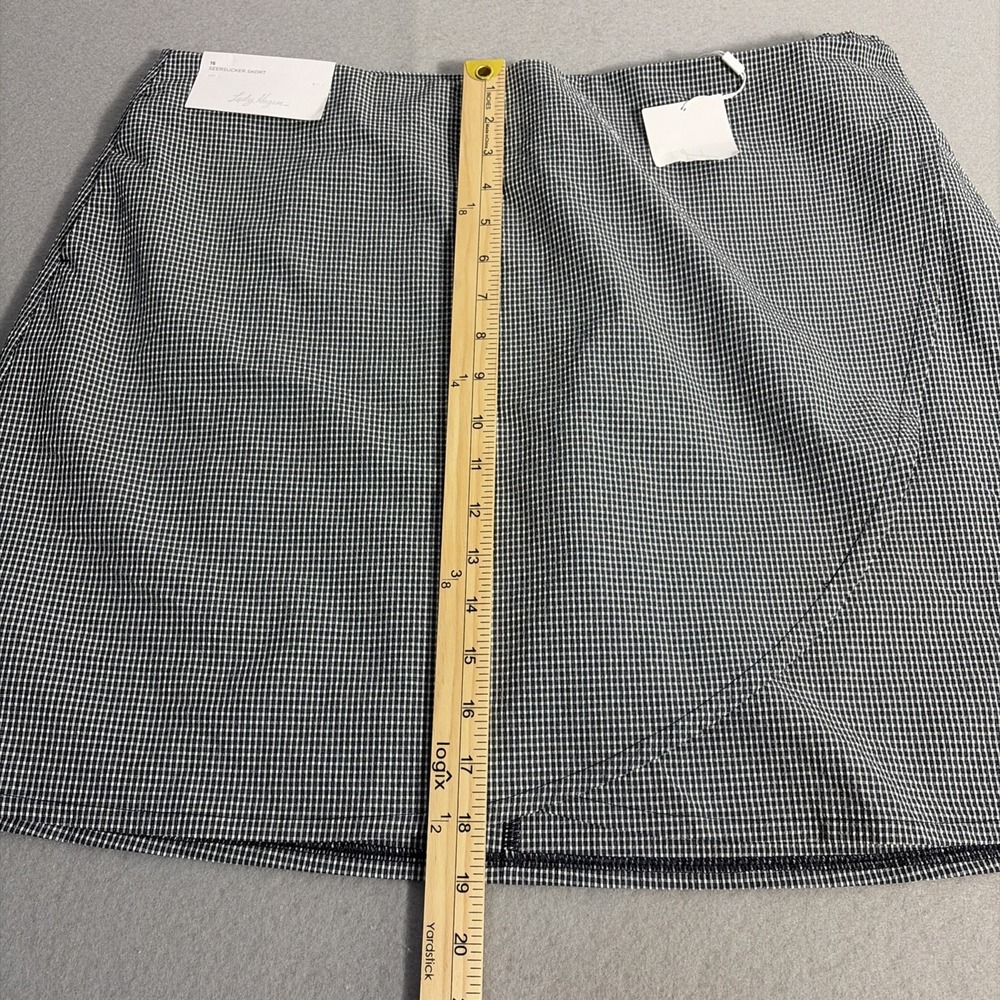 Lady Hagen Skort Women 18 NWT White Navy Blue Seer Sucker Breathable Golf - Picture 5 of 9